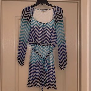 Blue Ombré short dress